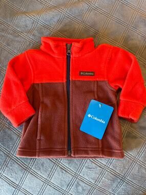 Columbia Baby Boy Granite Mountain II Colorblock Fleece Jacket 3-6 Months NWT